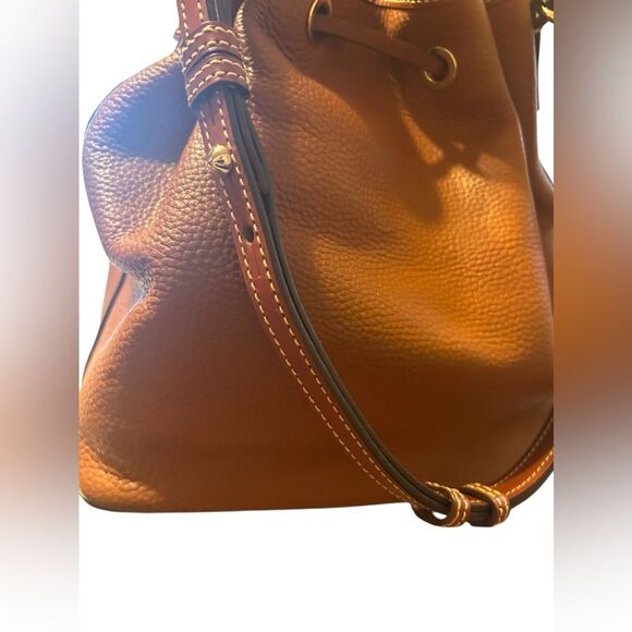 Dooney & Bourke Brown Leather Bucket Bag - Picture 4 of 16